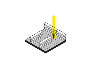 matchbox isolated on white background