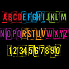 Fototapeta premium Box Alphabet