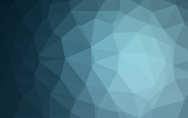 Fototapeta premium Light BLUE vector shining triangular template.