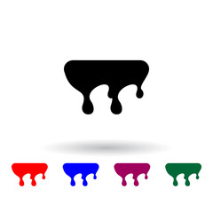 a drop of paint multi color icon. Elements of art and painting set. Simple icon for websites, web design, mobile app, info graphics