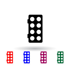 watercolor paints multi color icon. Elements of art and painting set. Simple icon for websites, web design, mobile app, info graphics