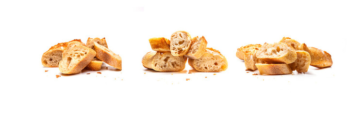 Französisches Baguette isoliert auf Weißem Hintergrund