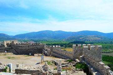 Fototapeta na wymiar Ayasuluk Castle on Ayasuluk Hill in Selcuk, near Ephesus, Turkey