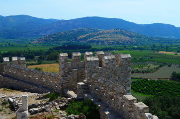 Ayasuluk Castle on Ayasuluk Hill in Selcuk, near Ephesus, Turkey