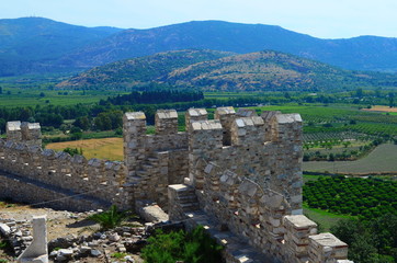 Obraz premium Ayasuluk Castle on Ayasuluk Hill in Selcuk, near Ephesus, Turkey