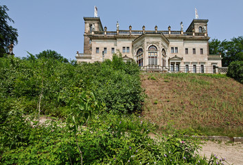 Saxony castle "Albrechtsberg" in Dresden