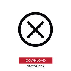 Obraz premium Cross vector icon in modern style for web site and mobile app