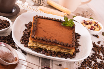 Tiramisu cake.