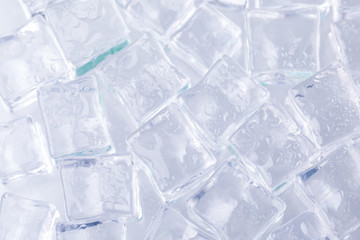 ice cubes, ice background, ingredient for refreshing summer cocktails