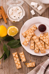 Puff pastry cookies.