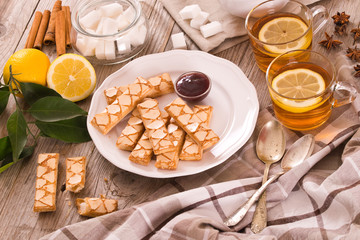 Puff pastry cookies.