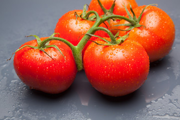 Tomates, rojos, frescos y saludables, los podemos comer crudos en ensaladas o bien podemos hacer mermeladas y salsas, los podemos rellenar con carne u otros vegetales. Los podemos cocinar