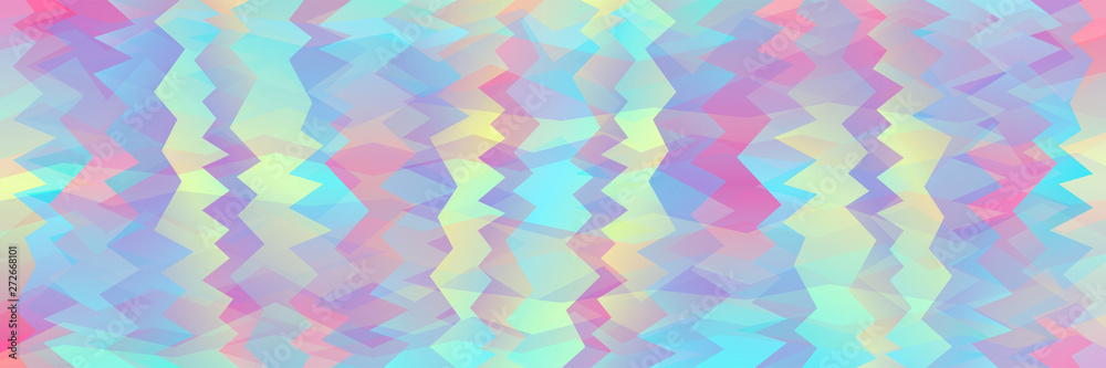 Aufkleber horizontal abstract pastel zigzag holographic texture design for pattern and background