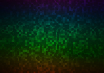 Dark Multicolor, Rainbow vector texture in rectangular style.