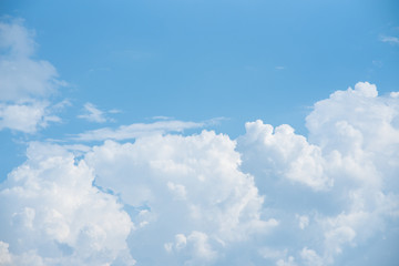 beautiful blue sky and white clouds