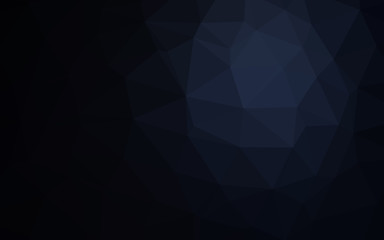 Obraz premium Dark BLUE vector polygonal template.