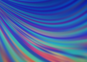 Light BLUE vector background with lava shapes.