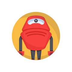 robot avatar round icon