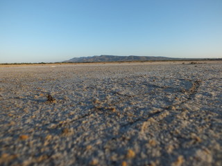 aerial view of the desert