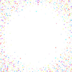 Festive confetti. Celebration stars. Colorful star