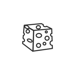 cheese symbol logo design inspiration. cheese vector icon. cheese sign on white background. cheese icon for web