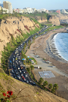 ocean coast sea beach peru 