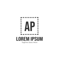 AP Letter Logo Design. Creative Modern AP Letters Icon Illustration