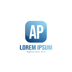 AP Letter Logo Design. Creative Modern AP Letters Icon Illustration