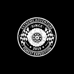 vintage badges off road and  adventure