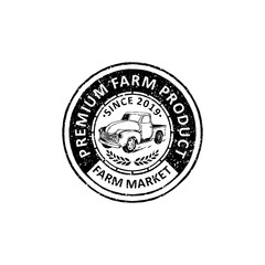 Fototapeta premium vintage badges of farmer labels, emblems and logo design