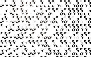 Light Black vector cover in polygonal style.