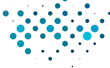 Light BLUE vector background with bubbles.