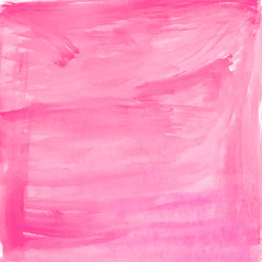 Fototapeta premium Pink abstract watercolor square background Brush paint texture