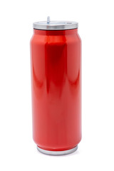 Red thermos bottle or Stainless steel thermos travel tumbler
