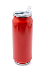 Red thermos bottle or Stainless steel thermos travel tumbler