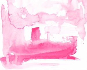 Pink watercolor background Paint texture Abstract backdrop
