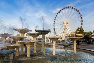 Famous fountain in Gdynia