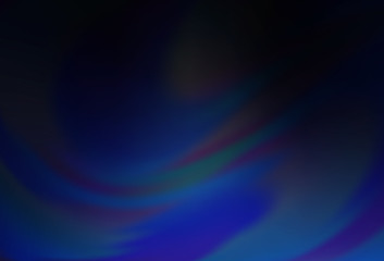 Dark BLUE vector blurred background.