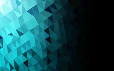 Obraz premium Light BLUE vector shining triangular background.