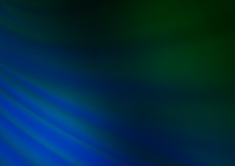 Dark Blue, Green vector abstract blurred pattern.