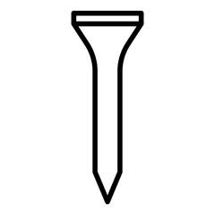 Steel dowel icon. Outline steel dowel vector icon for web design isolated on white background