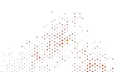 Light Orange vector layout with bright stars.