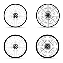 bicycle wheel set vector