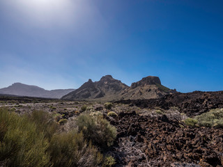 Beautiful landscape of Teide National Park in Tenerife Canary Islands Spain