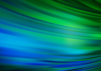 Obraz premium Light Blue, Green vector template with lines, ovals.