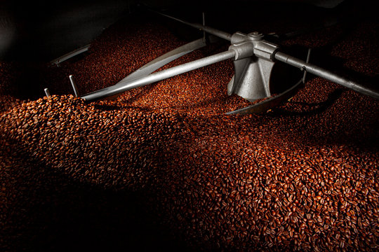 Roasting coffee air cooling regular normal framing pulsating light