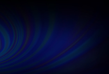 Dark BLUE vector background with bent lines.