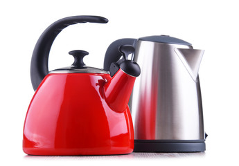 stovetop kettle with whistle and electric cordless kettle