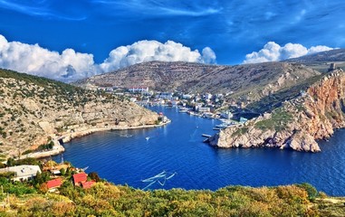 Balaklava town and Balaklava Bay