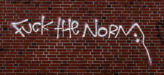 Fuck the norm graffito